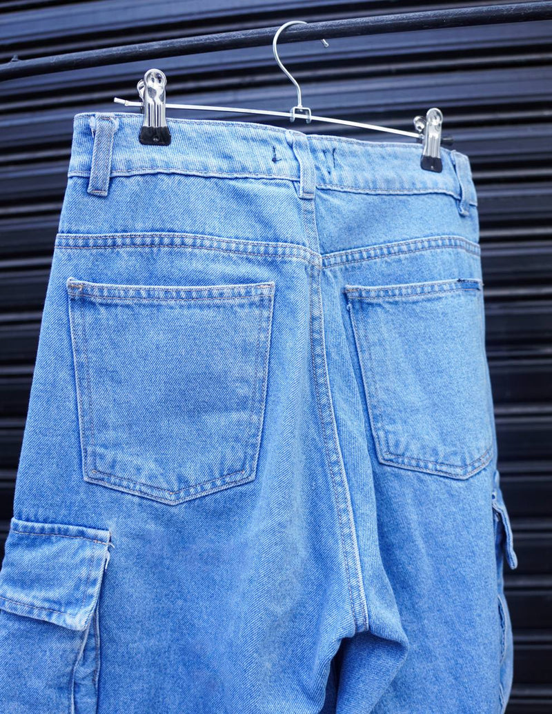 Pantalon cargo de jean