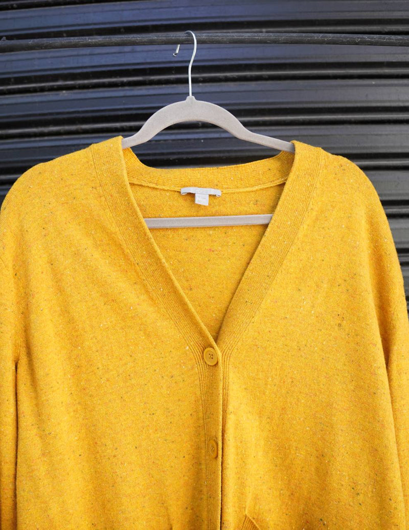 Cardigan de lana amarillo de COS