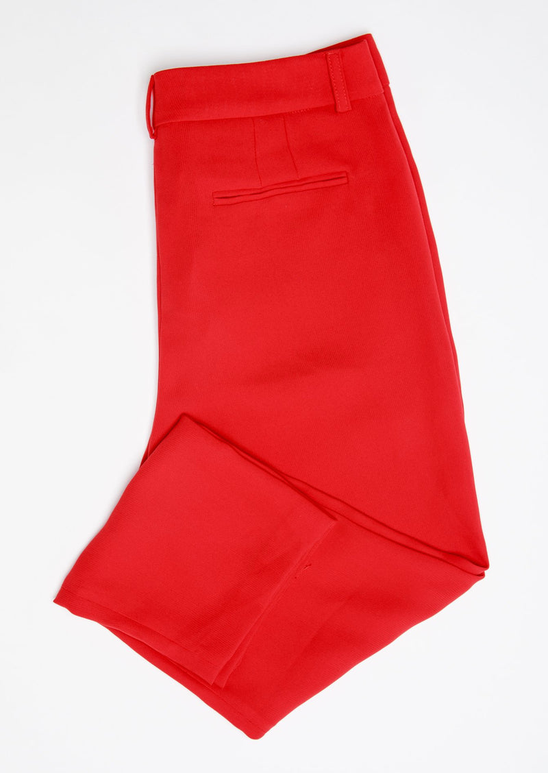 Pantalón sastrero rojo
